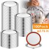 100 Pcs Regular Mouth Canning Lids Airtight Leak-Proof Secure Jar Lids For Mason Jars Split-Type Jar