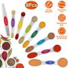 Dual Sided Magnetic Measuring Spoons with Leveler Stainless Steel Stackable Measuring Teaspoons Tablespoons for Dry Liquid Ingredients Set of 8