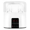 Electric Baby Milk Bottle Warmer fit for 2 Bottle Fast Milk Warmer Formula Warmer with 4 Heating Modes Adjustable Temperature Display Screen 24H Therm