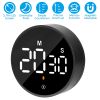 2.79in LED Digital Kitchen Timer Electronic Countdown Timer Dimmable Mutable Magnetic Clock for Classroom Library Office Cooking