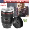 Camera Lens Coffee Mug Cup 13.6oz Food-Grade Stainless Steel Travel Photography Insulated Mug for All Ages