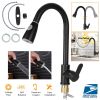 Kitchen Faucets Single Handle Sink Faucet Copper Pull Down Head Faucet Sprayer w/ Hot Cold Water Control