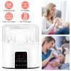 Electric Baby Milk Bottle Warmer fit for 2 Bottle Fast Milk Warmer Formula Warmer with 4 Heating Modes Adjustable Temperature Display Screen 24H Therm