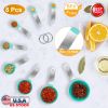 8Pcs Plastic Measuring Spoons Cups Scale Teaspoon Tablespoon Set Kitchen Utensil Tools For Cooking Baking Coffee
