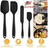 4Pcs Silicone Spatula Set 446°F Heat Resistant Jar Spoon Spatula Kitchen Utensils For Baking Mixing Scraping Cooking Baking Dishwasher Safe
