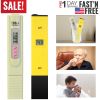 Water Quality Tester TDS Water Test PH Meter Kit 1PPM Resolution 0-9990PPM Measurement Range for Drinking Pool Aquarium Water