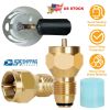 Propane Tank Refill Adapter 1Lb LP Gas Cylinder Tank Coupler Heater Solid Brass