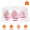 10in Cake Storage Container with Handle Plastic Cake Box Cupcake Storage Box Container Carrier