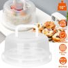 10in Cake Storage Container with Handle Plastic Cake Box Cupcake Storage Box Container Carrier