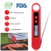 Digital Meat Thermometer BPA Free Cooking BBQ Thermometer w/ Instant Read LCD Backlight Foldable Probe for Food Baking Liquid Meat