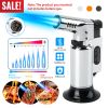 Culinary Butane Torch Lighter Refillable Blow Torch Flame Adjustable Flame Kitchen Cooking BBQ Torch w/ Fire Lock (Gas Not Included)